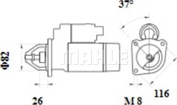 MAHLE MS 1084 - Starteris adetalas.lv