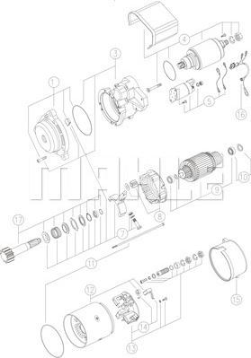 MAHLE MS 426 - Starteris adetalas.lv