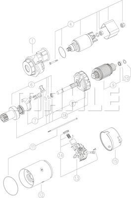 MAHLE MS 1177 - Starteris adetalas.lv