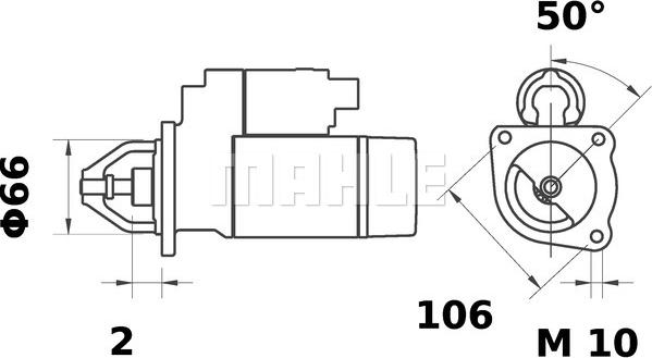 MAHLE MS 17 - Starteris adetalas.lv