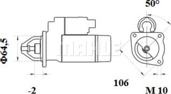 MAHLE MS 80 - Starteris adetalas.lv