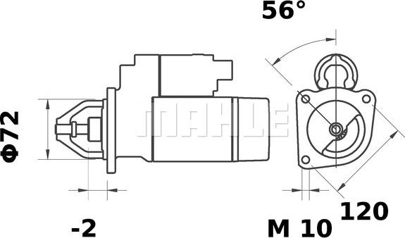 MAHLE MS 32 - Starteris adetalas.lv