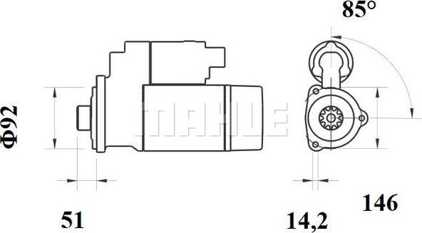 MAHLE MS 754 - Starteris adetalas.lv