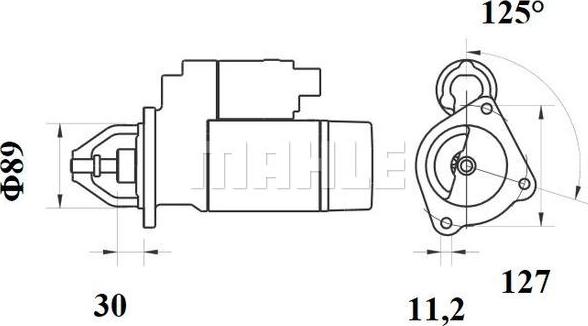 MAHLE MS 766 - Starteris adetalas.lv