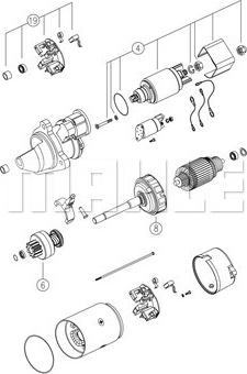 MAHLE MS 766 - Starteris adetalas.lv