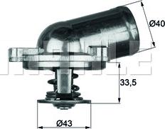 MAHLE TI 22 87 - Termostats, Dzesēšanas šķidrums adetalas.lv