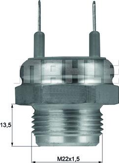 MAHLE TSW 8D - Termoslēdzis, Radiatora ventilators adetalas.lv