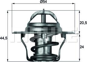 MAHLE TX 4 92D - Termostats, Dzesēšanas šķidrums adetalas.lv