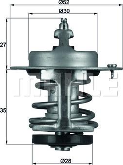 MAHLE TX 69 79 - Termostats, Dzesēšanas šķidrums adetalas.lv