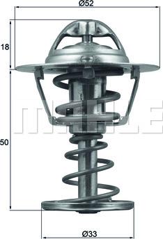 MAHLE TX 126 82D - Termostats, Dzesēšanas šķidrums adetalas.lv