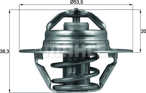 MAHLE TX 88 88D - Termostats, Dzesēšanas šķidrums adetalas.lv