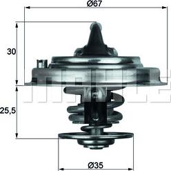 MAHLE TX 30 80 D - Termostats, Dzesēšanas šķidrums adetalas.lv