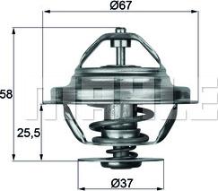 MAHLE TX 20 80D - Termostats, Dzesēšanas šķidrums adetalas.lv