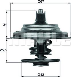 MAHLE TX 23 79D - Termostats, Dzesēšanas šķidrums adetalas.lv