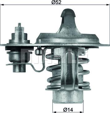 MAHLE TX 76 88 D - Termostats, Dzesēšanas šķidrums adetalas.lv