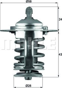 MAHLE TX 70 82 - Termostats, Dzesēšanas šķidrums adetalas.lv