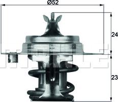 MAHLE TX 7 83D - Termostats, Dzesēšanas šķidrums adetalas.lv