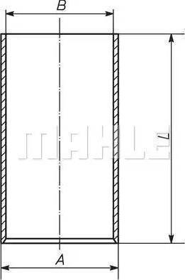 MAHLE 007 WV 44 00 - Cilindra čaula adetalas.lv