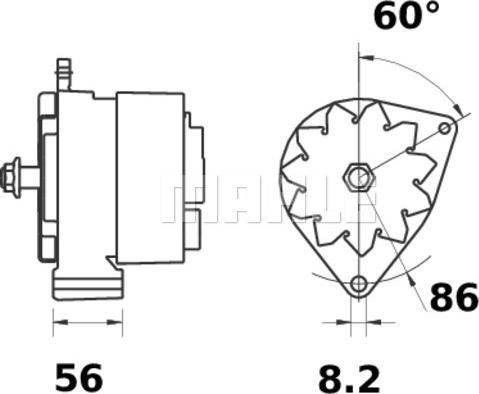 MAHLE 11201507 - Ģenerators adetalas.lv