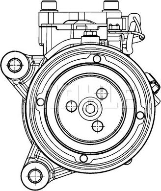 MAHLE ACP 598 000P - Kompresors, Gaisa kond. sistēma adetalas.lv