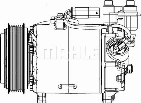 MAHLE ACP 598 000P - Kompresors, Gaisa kond. sistēma adetalas.lv