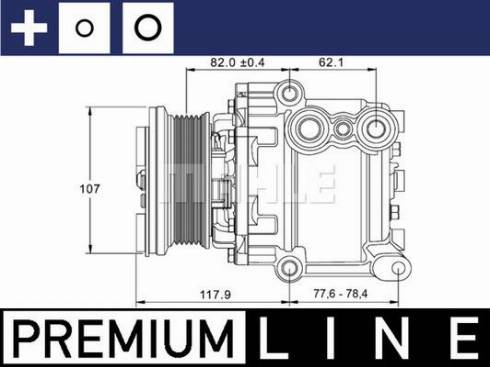 MAHLE ACP 1335 000P - Kompresors, Gaisa kond. sistēma adetalas.lv