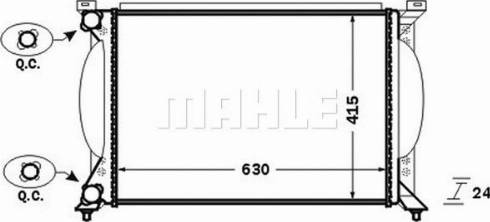 MAHLE CR 1417 000P - Radiators, Motora dzesēšanas sistēma adetalas.lv