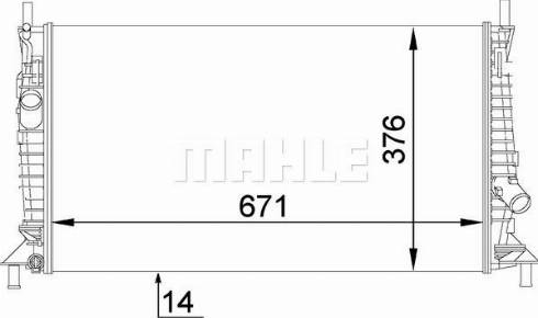 MAHLE CR 1353 000P - Radiators, Motora dzesēšanas sistēma adetalas.lv