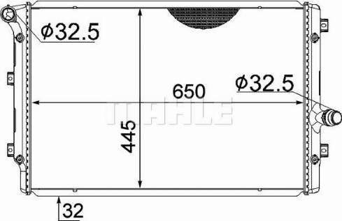 MAHLE CR 2327 000S - Radiators, Motora dzesēšanas sistēma adetalas.lv