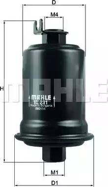 MAHLE KL 231 - Degvielas filtrs adetalas.lv