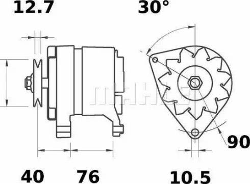 MAHLE MG 582 - Ģenerators adetalas.lv