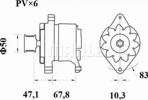 MAHLE MG 529 - Ģenerators adetalas.lv