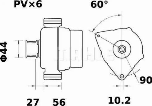 MAHLE MG 572 - Ģenerators adetalas.lv