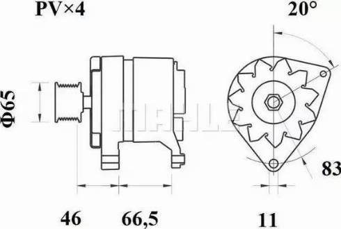 MAHLE MG 194 - Ģenerators adetalas.lv