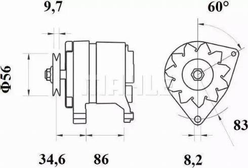 MAHLE MG 196 - Ģenerators adetalas.lv