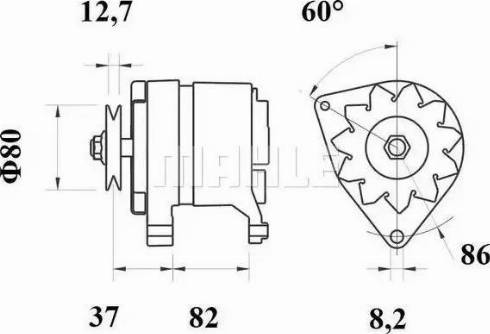 MAHLE MG 159 - Ģenerators adetalas.lv