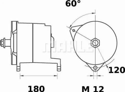 MAHLE MG 383 - Ģenerators adetalas.lv