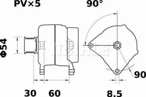 MAHLE MG 8 - Ģenerators adetalas.lv