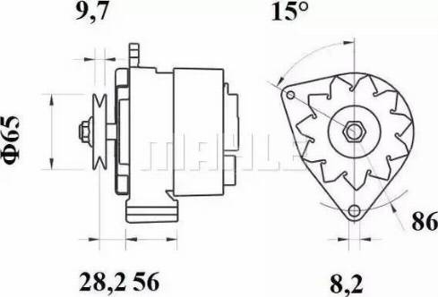 MAHLE MG 218 - Ģenerators adetalas.lv