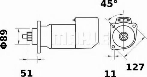 MAHLE MS 496 - Starteris adetalas.lv