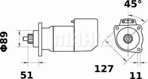 MAHLE MS 578 - Starteris adetalas.lv