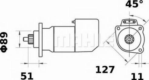 MAHLE MS 550 - Starteris adetalas.lv