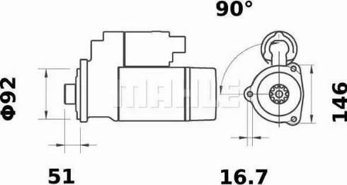 MAHLE MS 6 - Starteris adetalas.lv