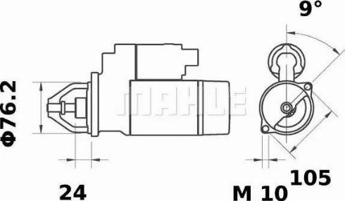 MAHLE MS 15 - Starteris adetalas.lv