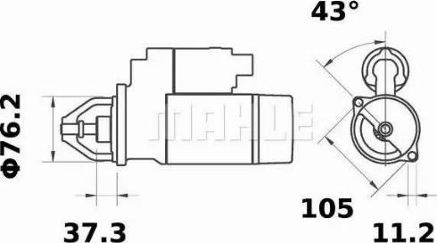 MAHLE MS 189 - Starteris adetalas.lv