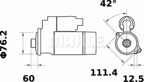 MAHLE MS 124 - Starteris adetalas.lv