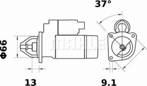 MAHLE MS 173 - Starteris adetalas.lv