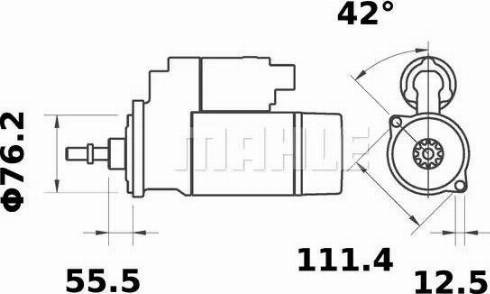 MAHLE MS 81 - Starteris adetalas.lv