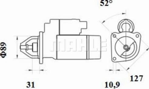 MAHLE MS 72 - Starteris adetalas.lv