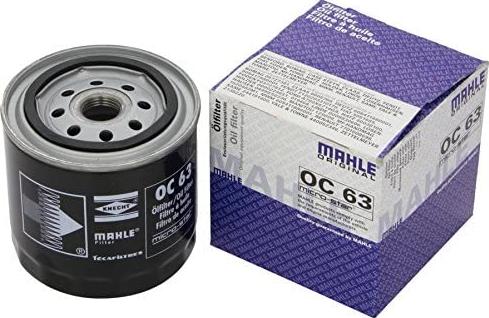 MAHLE OC 63 - Eļļas filtrs adetalas.lv